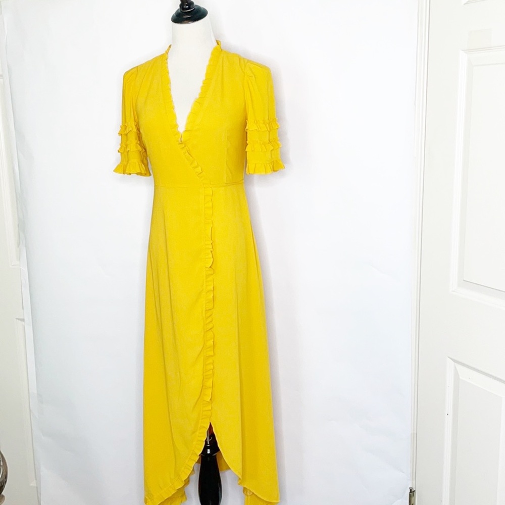 Farrow Melu Wrap Dress Marigold (S) - Picture 3 of 10